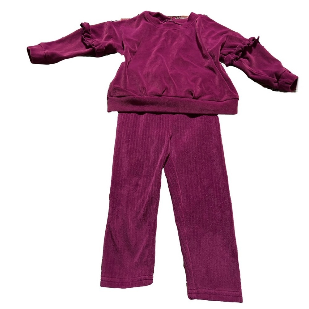 George Purple Outfit Set Size 2T
